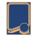 Blue Screened Ribbon Plate w/2" Insert Space (6"x8")